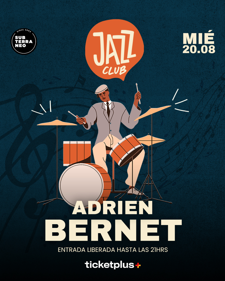 JAZZ CLUB 🎵 MIÉRCOLES 20 AGOSTO ★ Club Subterráneo 