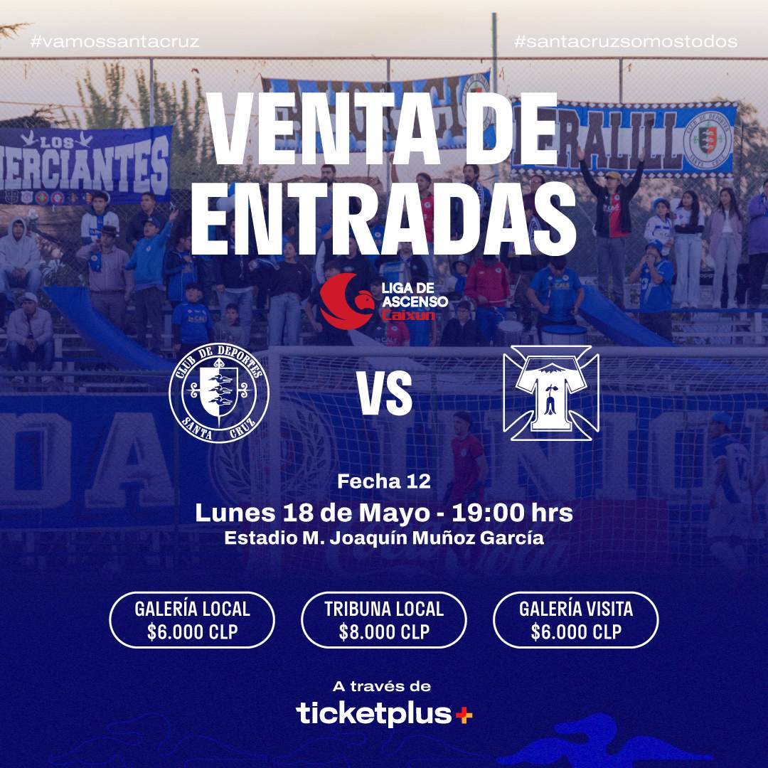 Deportes Santa Cruz vs  Deportes Temuco / Liga de Ascenso Caixun 2026