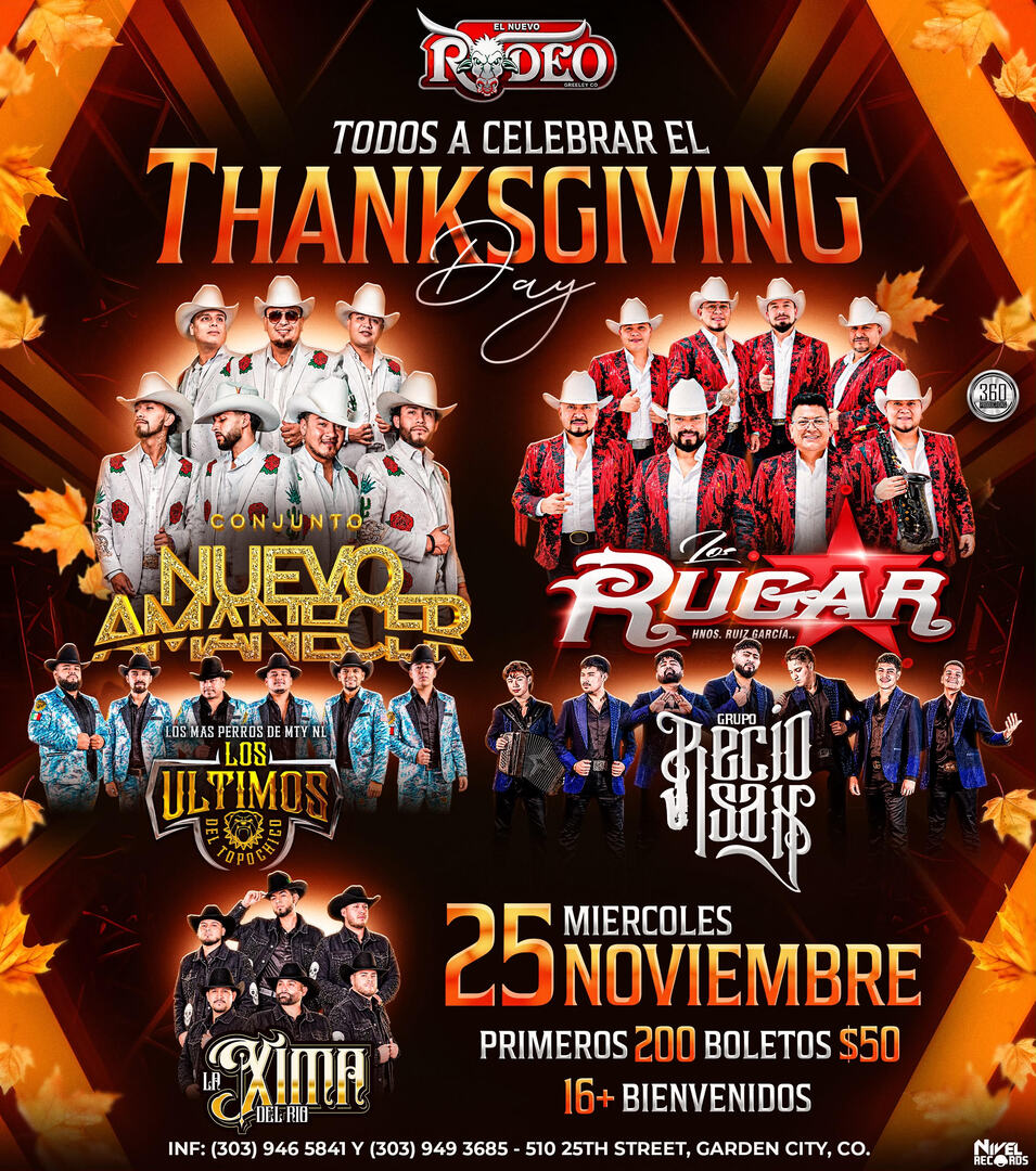 Thanksgiving Day-Conjunto Nuevo Amanecer-Los Rugars-Los Ultimos Del Topochico-Grupo Recio Sax-La Xima del Rio