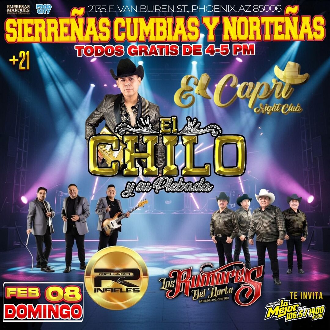 El Chilo y su Plebada-Richard y los Infieles-Los Rumores del Norte