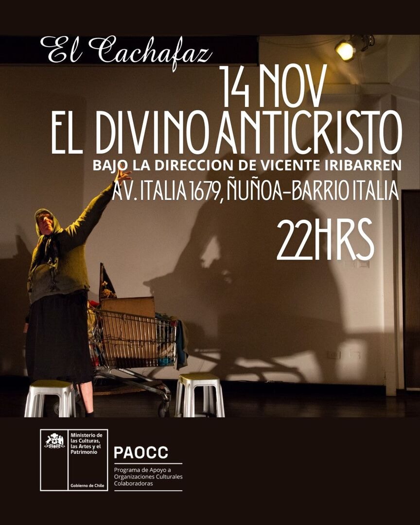 Ciclo de Teatro-El Divino Anticristo-Viernes 14 de Noviembre 22 hrs