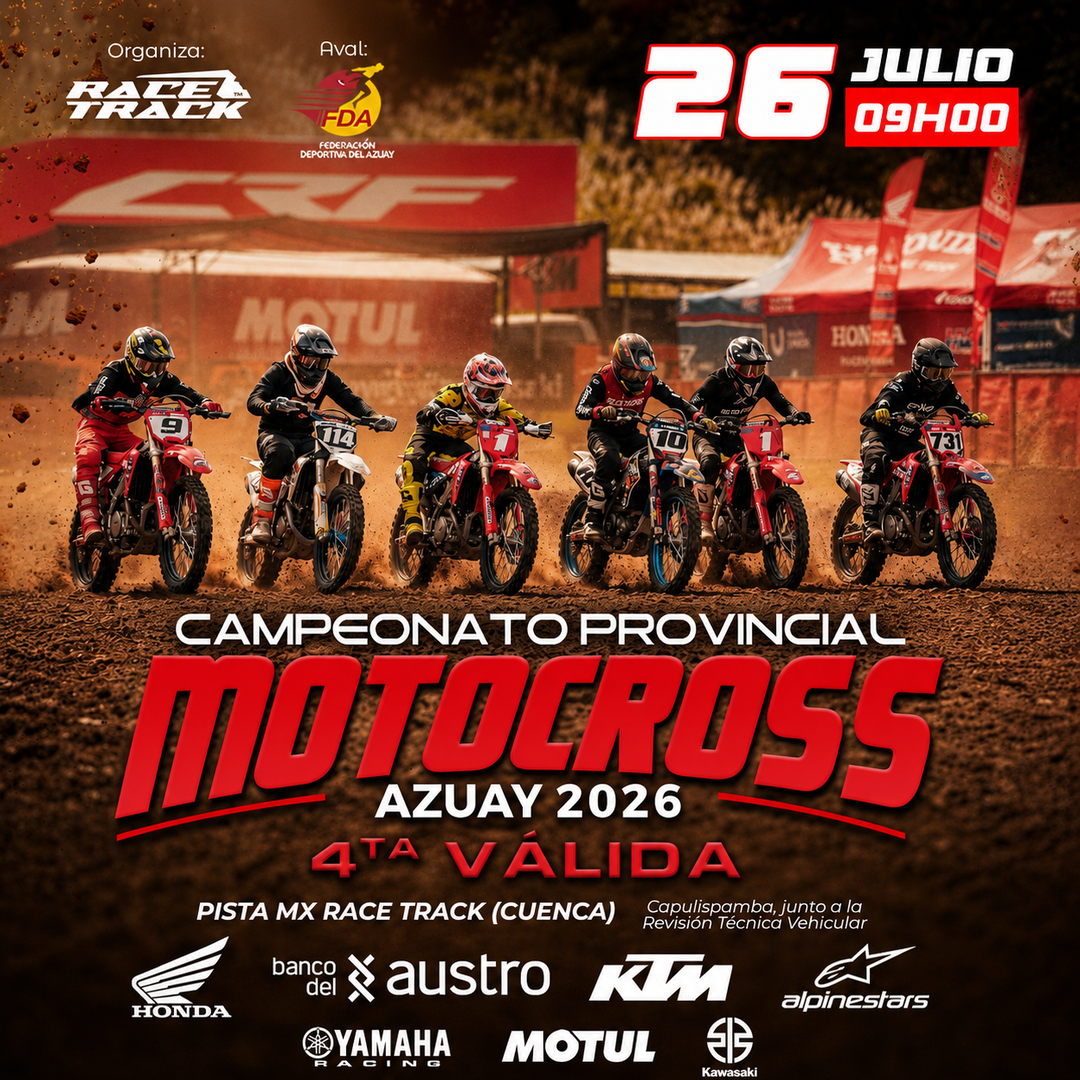 CAMPEONATO PROVINCIAL DE MOTOCROSS AZUAY 2026 4TA VÁLIDA - CUENCA