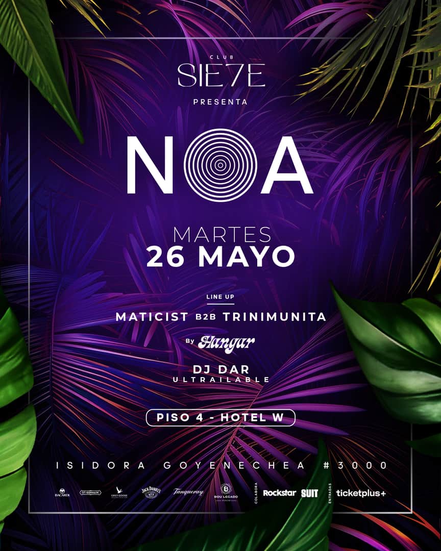 NOA ★ MARTES 26 MAYO ★ Club Sie7e 