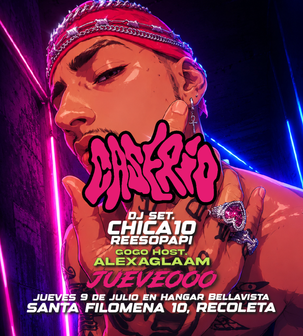 JUEVEOOOO 💋 en Caserío Fiesta Jueves 9 de Julio en Hangar Bellavista 
