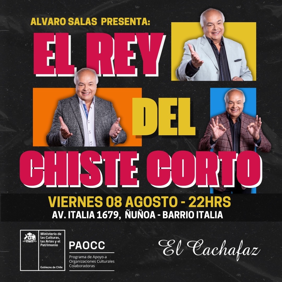 Show Stand Up - El Rey del Chiste Corto- Viernes 8 Agosto 22hrs