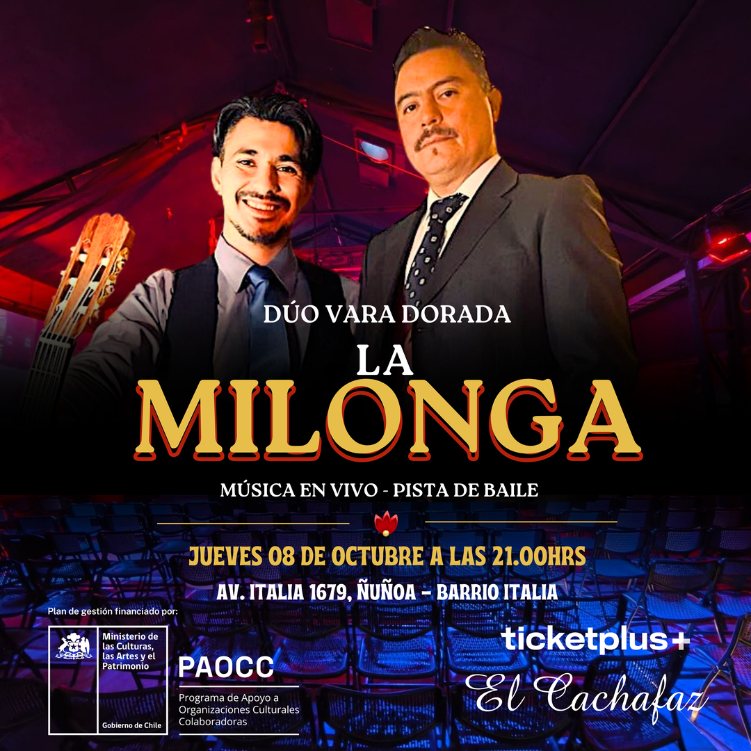 Milonga Jueves 8 Octubre 21hrs 