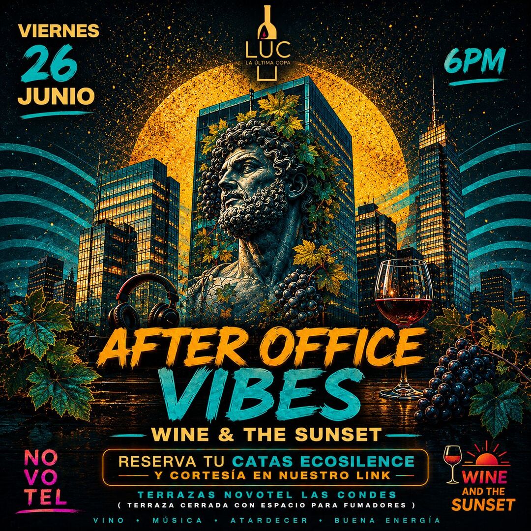 WINE AND THE SUNSET  –  SANTIAGO
