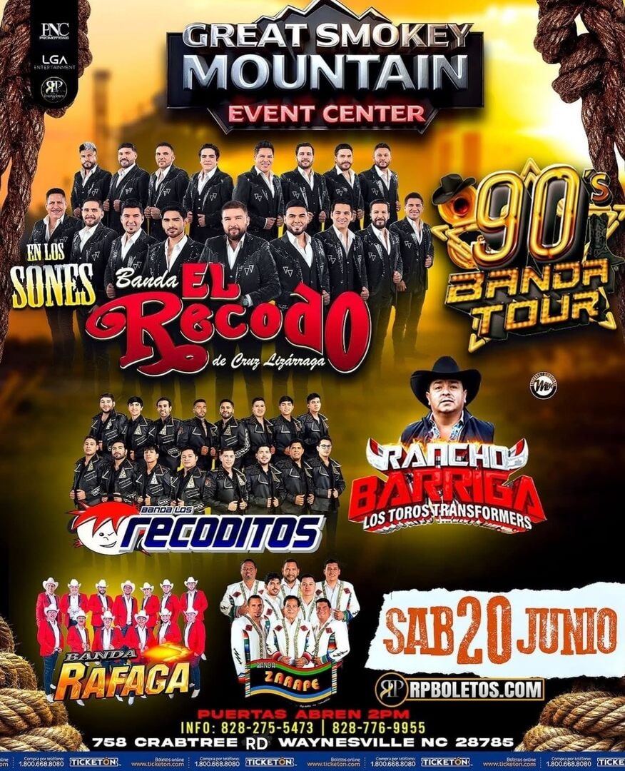 90s Banda Tour-Smoky Mountain Event Center-Waynesville NC