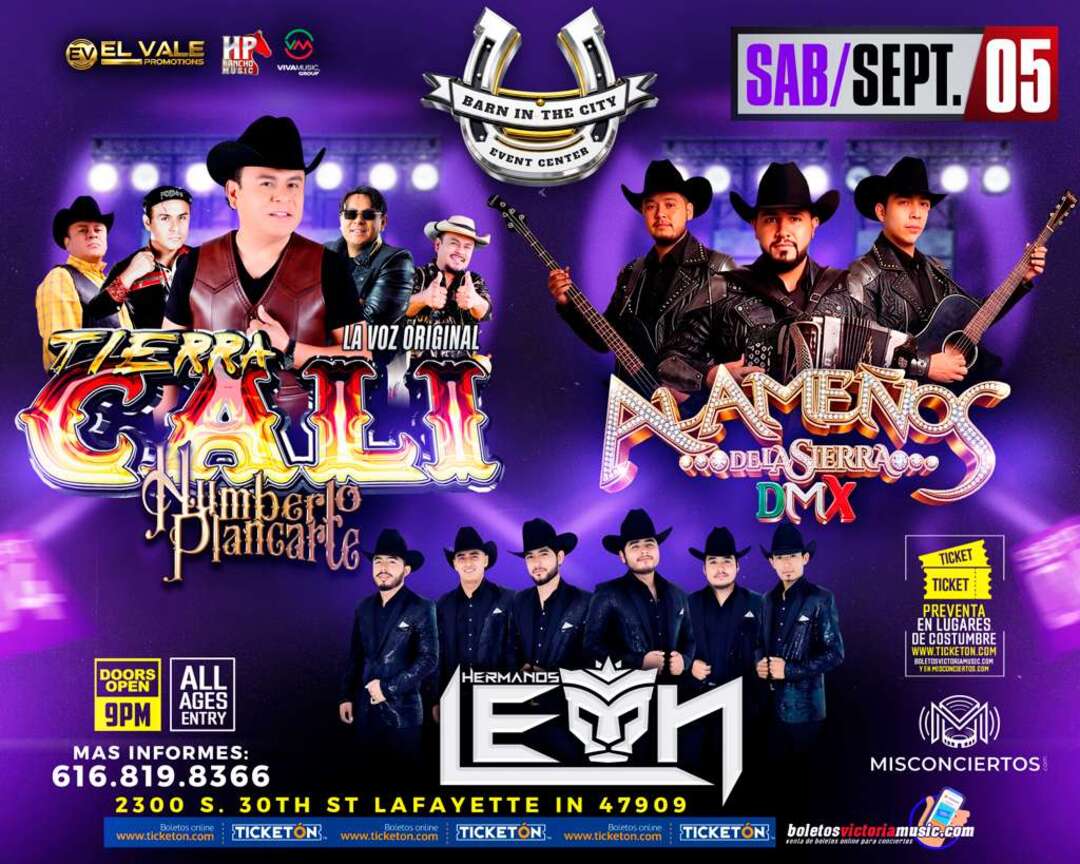 Tierra Cali de Humberto Plancarte-Los Alamenos de la Sierra DMX-Los Hermanos Leon-Barn In The City