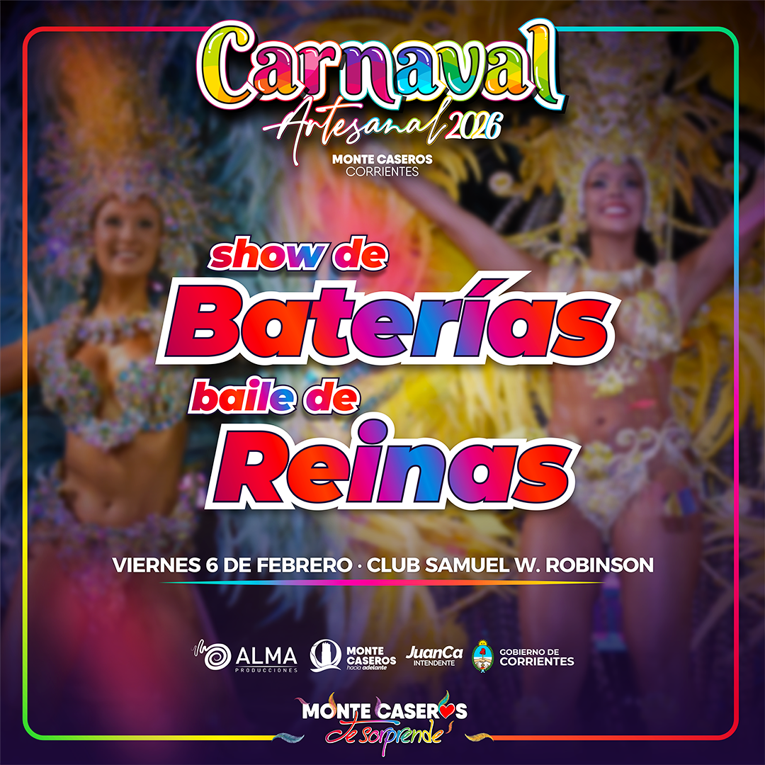 SHOW DE BATERÍAS Y BAILE DE REINAS 2026
