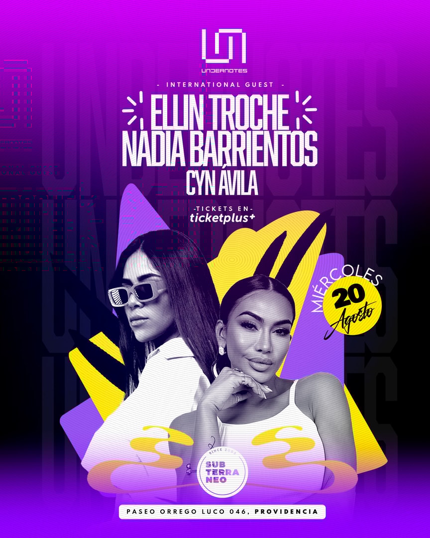 UNDERNOTES: presenta Ellin Troche 🎵 MIÉRCOLES 20 AGOSTO ★ Club Subterráneo (+21)