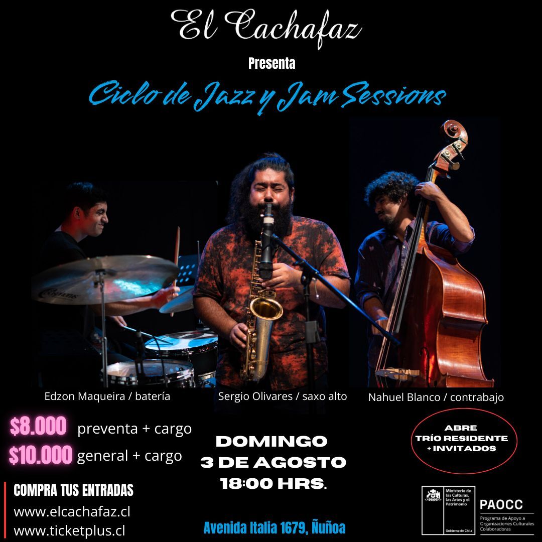 Ciclo de Jazz y Jam Session - domingo 3 agosto - 18 hrs