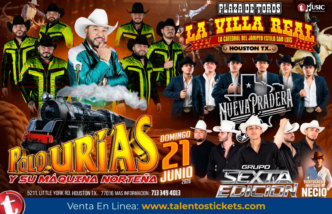 Polo Urias y Su Maquina Norteña en Plaza De Toros La Villa Real de Houston, Texas