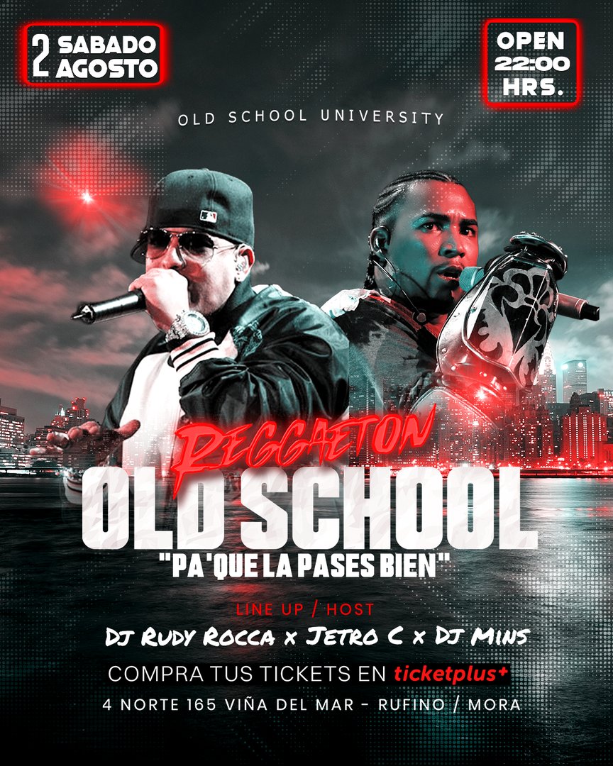 Fiesta Reggaetón Old School en Viña del Mar - sábado 2 de agosto