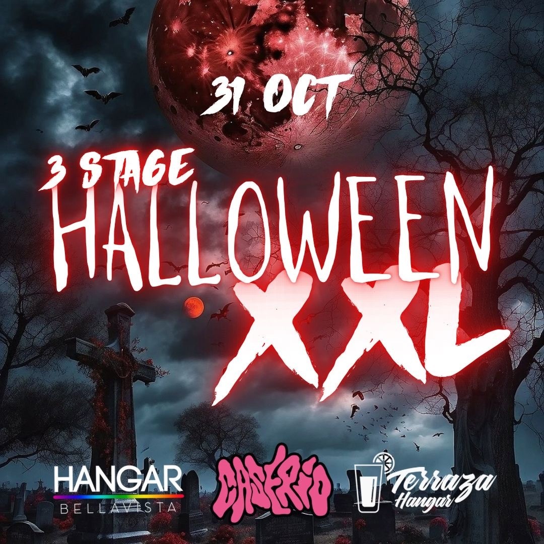 ¡HALLOWEEN XXL CASERÍO X HANGAR BELLAVISTA! Viernes 31 de Octubre