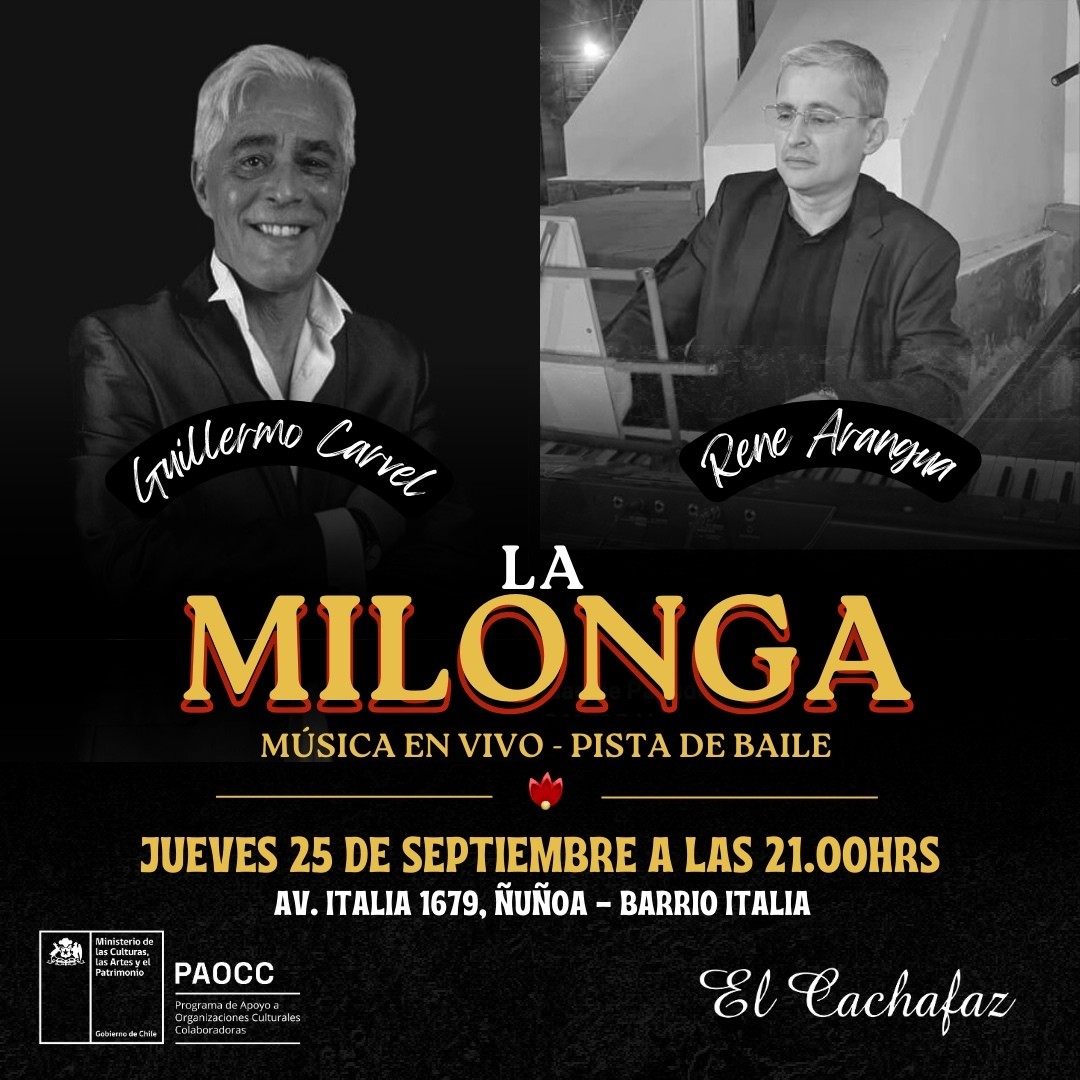 Milonga Jueves 25 Septiembre 21hrs 