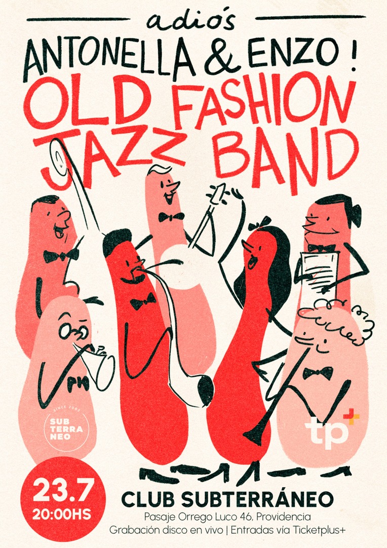 OLD FASHION JAZZ BAND 🎵 JUEVES 23 JULIO ★ Club Subterráneo