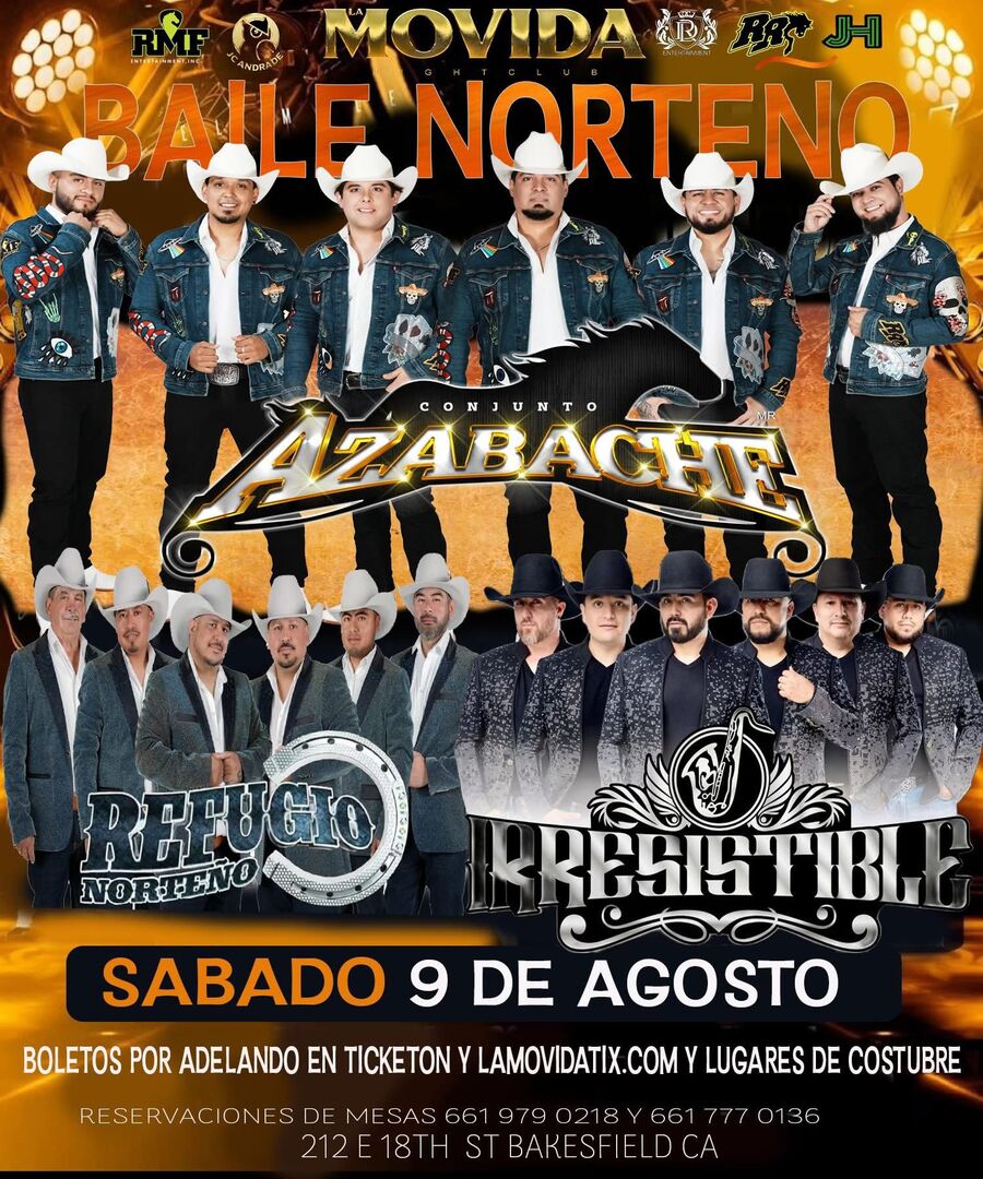 Conjunto Azabache-Refugio Norteno-Irresistible