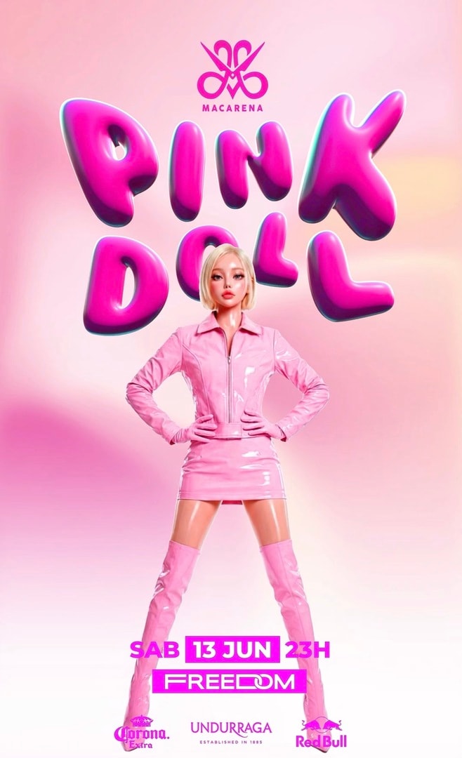 MACARENA PINK DOLL - SPOT FREEDOM - SÁBADO 13 DE JUNIO - 23:00 SPOT FREEDOM