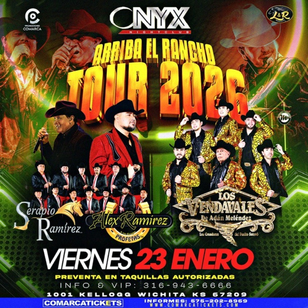 Serapio Ramirez y Alex Ramires y Los Profetas-Los Vendavales de Adan Melendez-Arriba El Rancho Tour 2026-CNYX