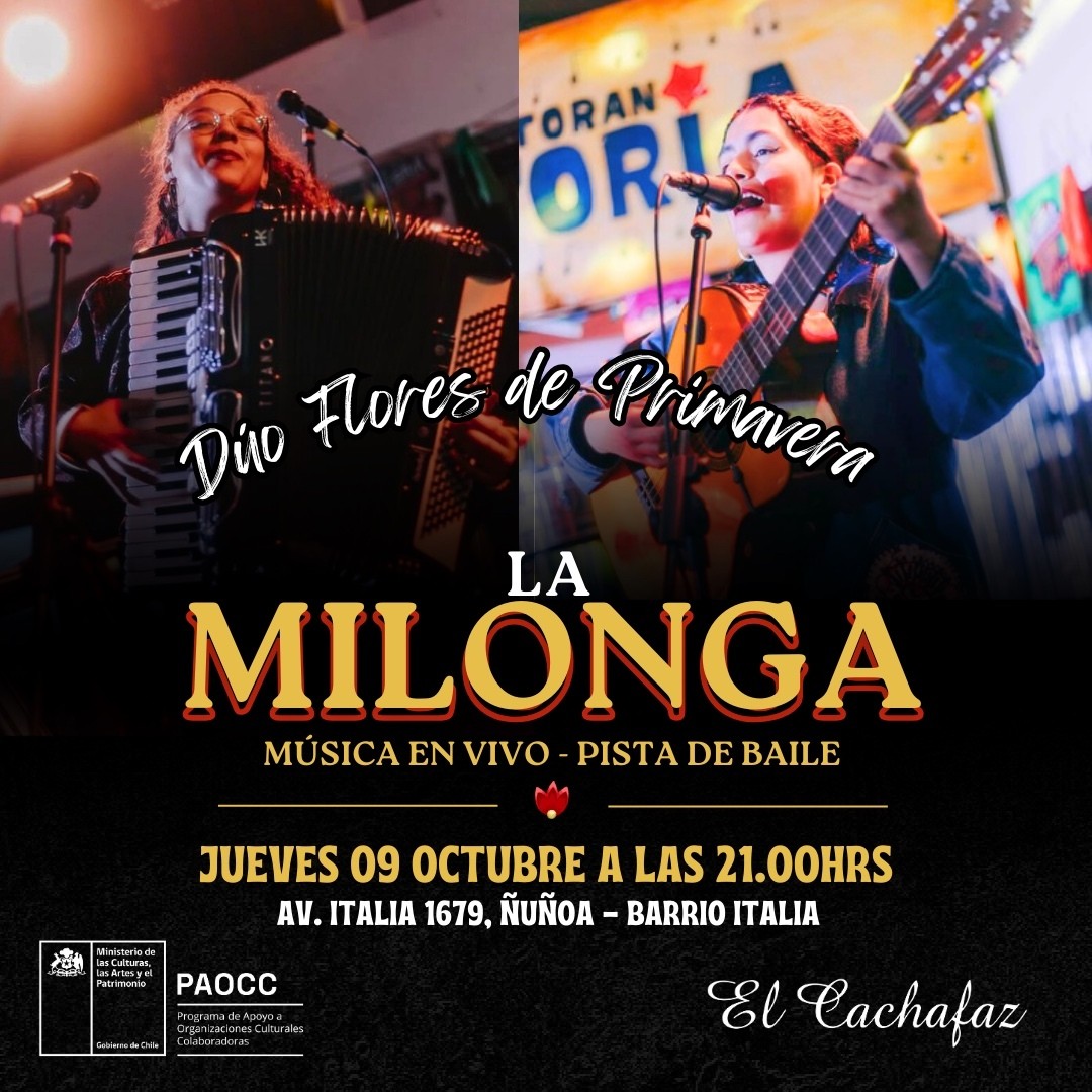 Milonga Jueves 9 Octubre 21hrs 