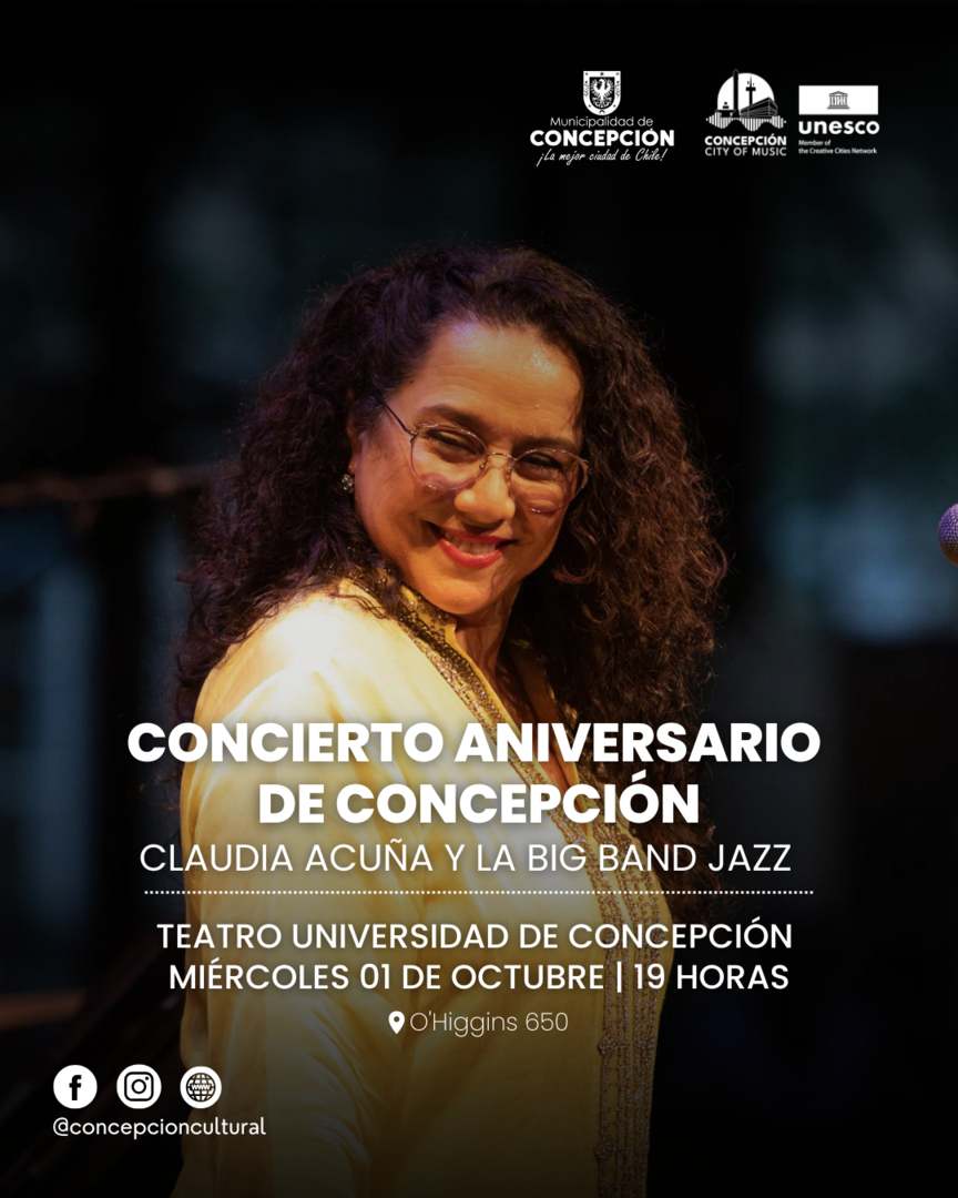 Concierto Aniversario de Concepción “Claudia Acuña y La Big Band Jazz”