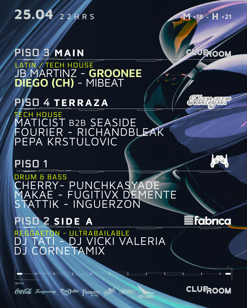 Clubroom Presenta @ Sábado 25 Abril