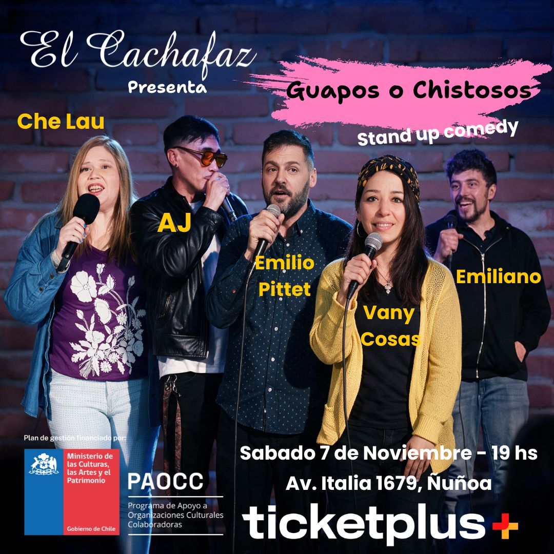 Show de Stand up-Guapos y chistosos- Sábado 7 Noviembre 19hrs 