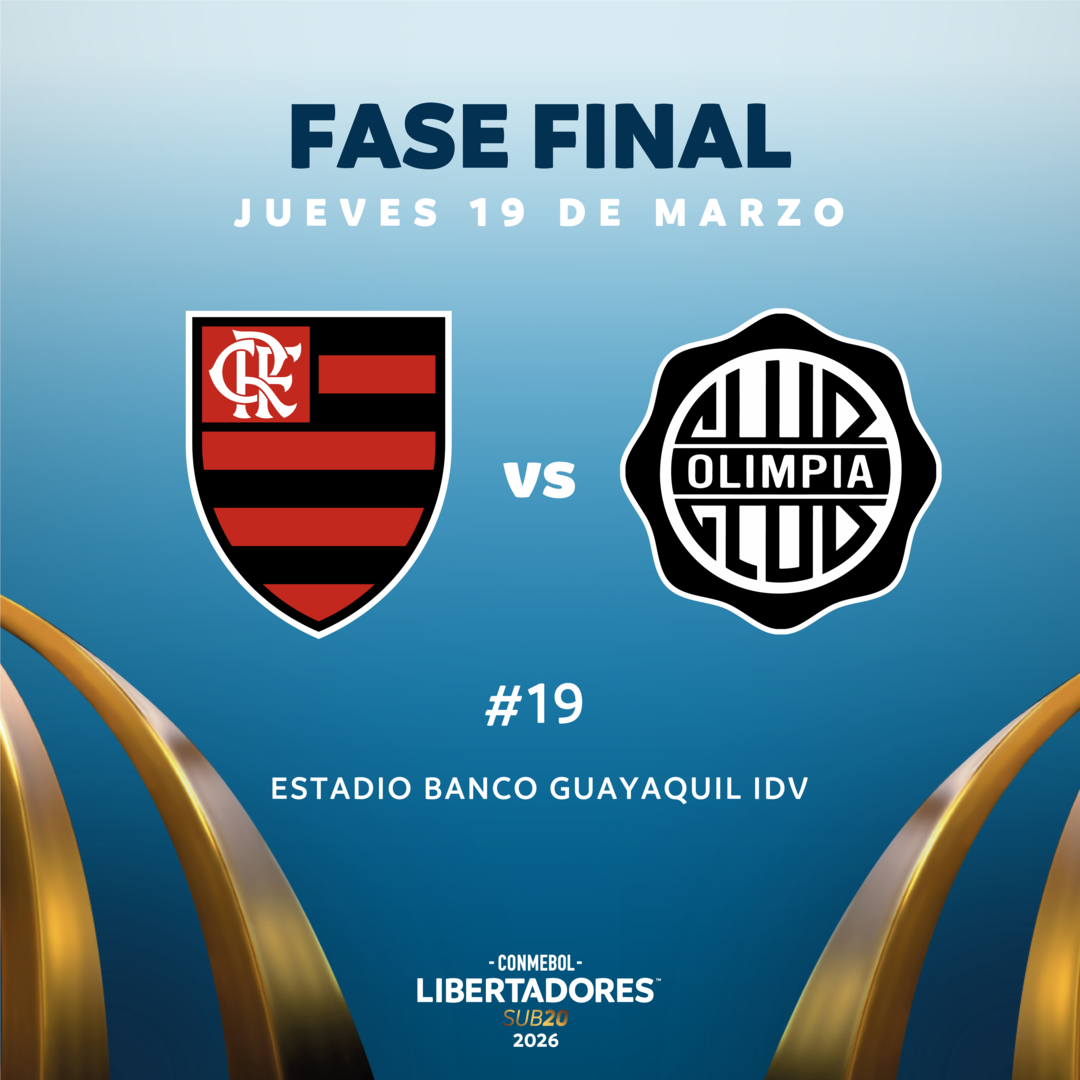 #19 C.R. Flamengo (Bra) vs Olimpia (Par) / CONMEBOL Libertadores sub20 2026™ / Fase Final