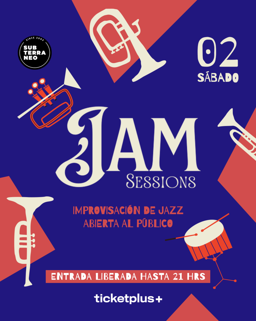 JAM SESSIONS 🎵 SÁBADO 02 MAYO ★ Club Subterráneo 