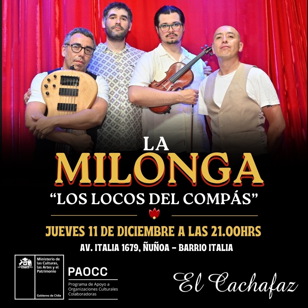 Milonga Jueves 11 Diciembre 21hrs 