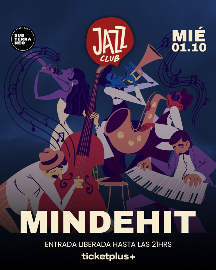 JAZZ CLUB 🎵 MIÉRCOLES 01 OCTUBRE ★ Club Subterráneo 