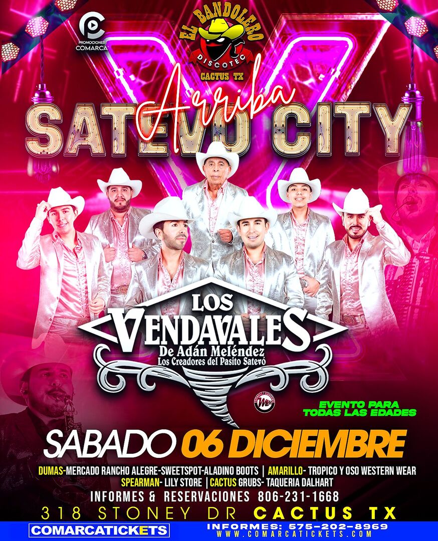 Los Vendavales de Adan Melendez-Arriba Satevo City-El Bandalero