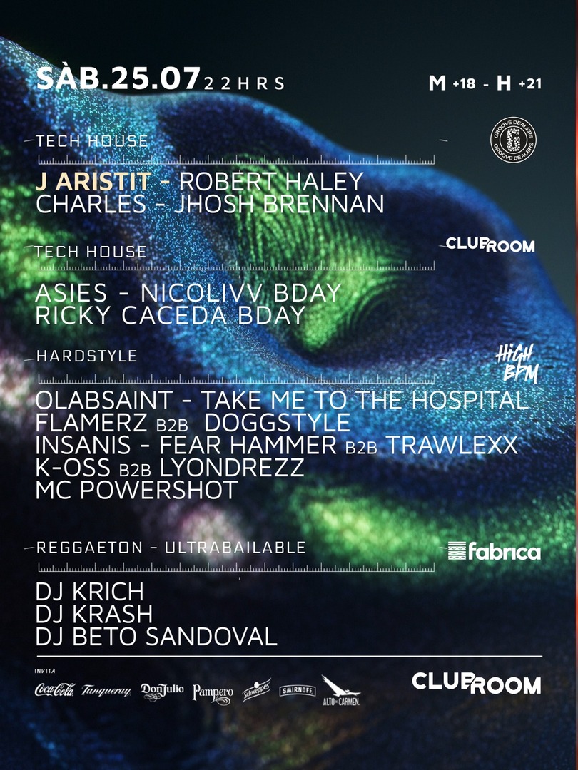 Clubroom Presenta @ Sábado 25 Julio