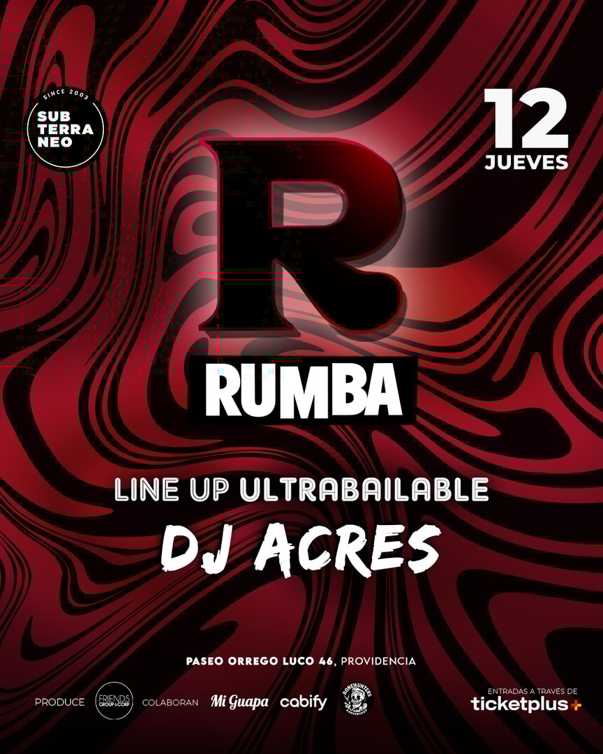 RUMBA Full Ultrabailable ★ JUEVES 12 FEBRERO ★ Club Subterráneo (+21M & +23H)