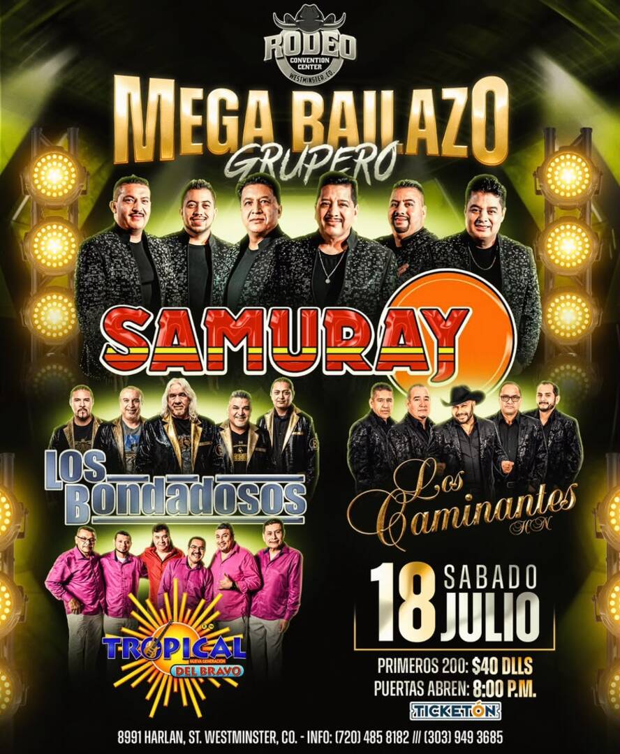 Samuray-Los Bondadosos-Los Caminantes HN-Tropical del Bravo-Rodeo Convention