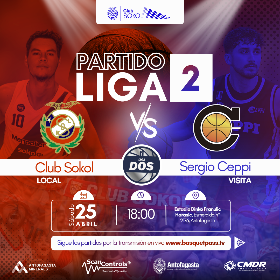 LIGA DOS SOKOL ANTOFAGASTA VS SERGIO CEPPI