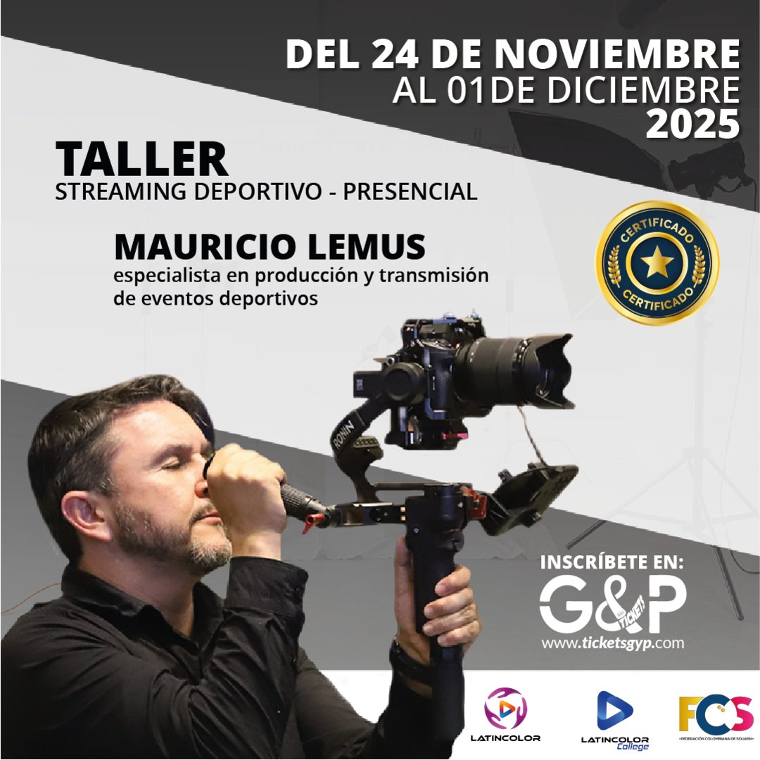 TALLER DE STREAMING DEPORTIVO - PRESENCIAL