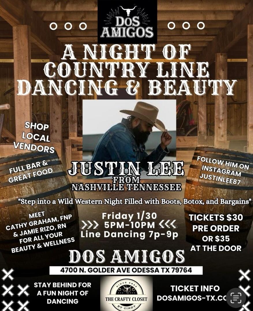 Justin Lee-A Night Of Country Line Dancing & Beauty