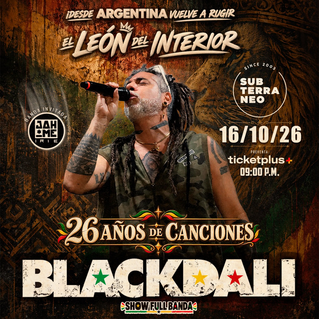 BLACKDALI ★ VIERNES 16 OCTUBRE ★ Club Subterráneo