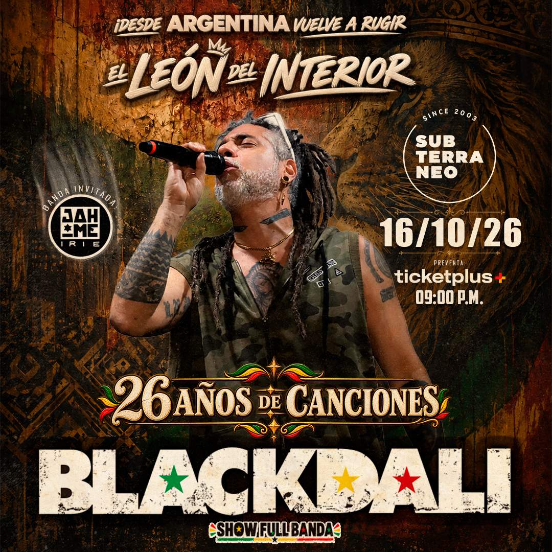 BLACKDALI ★ VIERNES 16 OCTUBRE ★ Club Subterráneo
