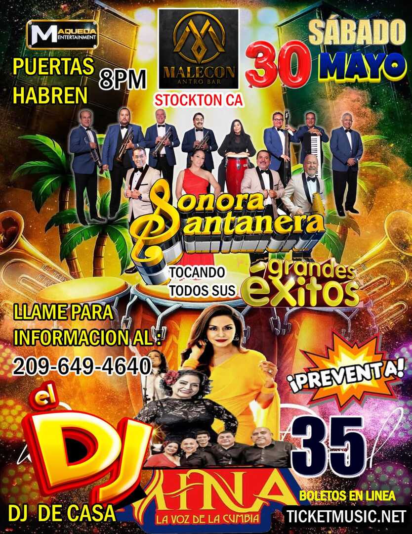 Sonora Santanera-Mina La Voz de la Cumbia-Malecon Antro Bar