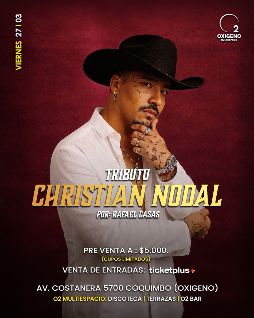 VIERNES 27 MARZO🎸 TRIBUTO A CRISTIAN NODAL 🎤🎙️🎶