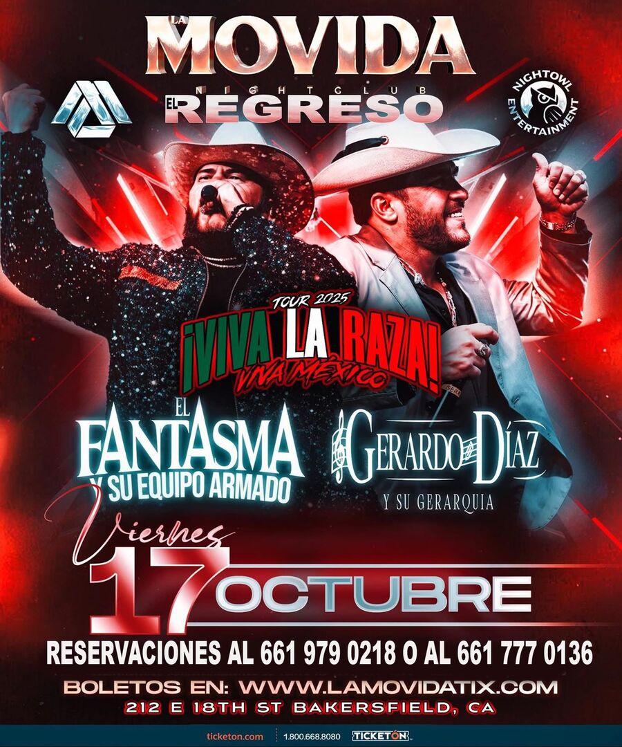 El Fantasma y su Equipo  Armado-Gerardo Diaz y su Gerarquia-Viva La Raza Tour