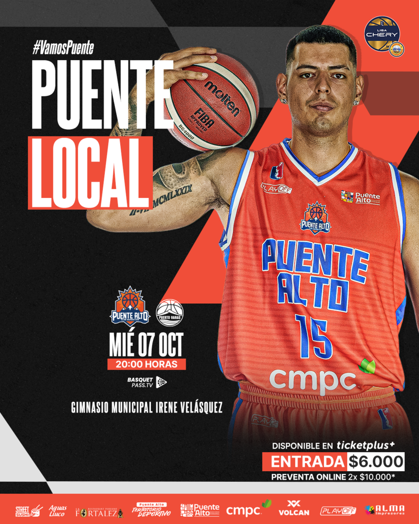 M. Puente Alto vs Puerto Varas / LNB / Liga CHERY by Cecinas Llanquihue / Semana 4 / Big 8