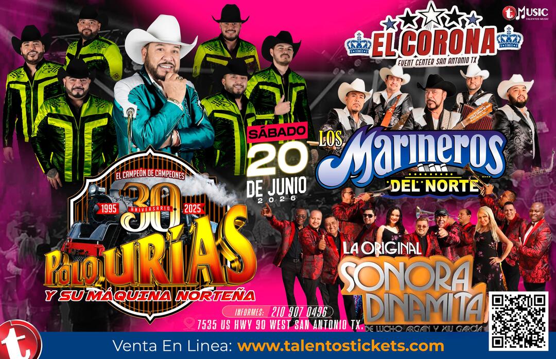 Polo Urias y La Maquina Norteña en El Corona Event Center de San Antonio, Texas