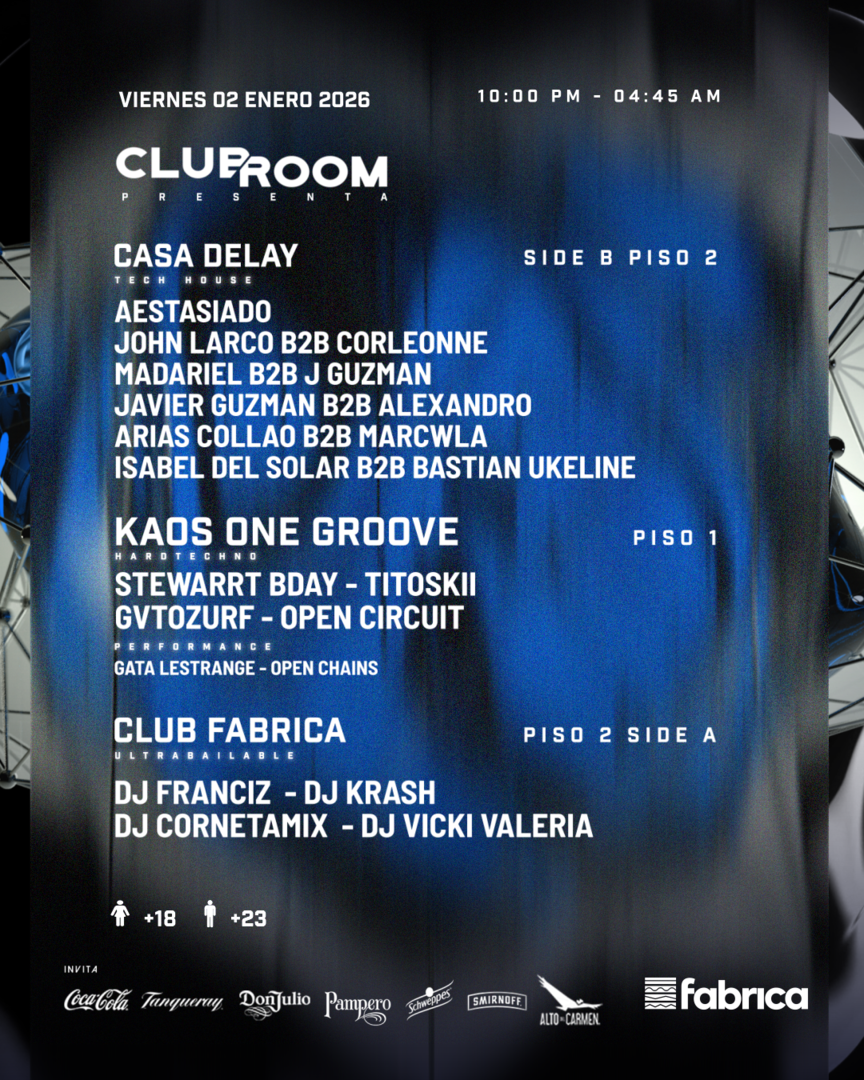Clubroom Presenta @ Viernes 02 Enero