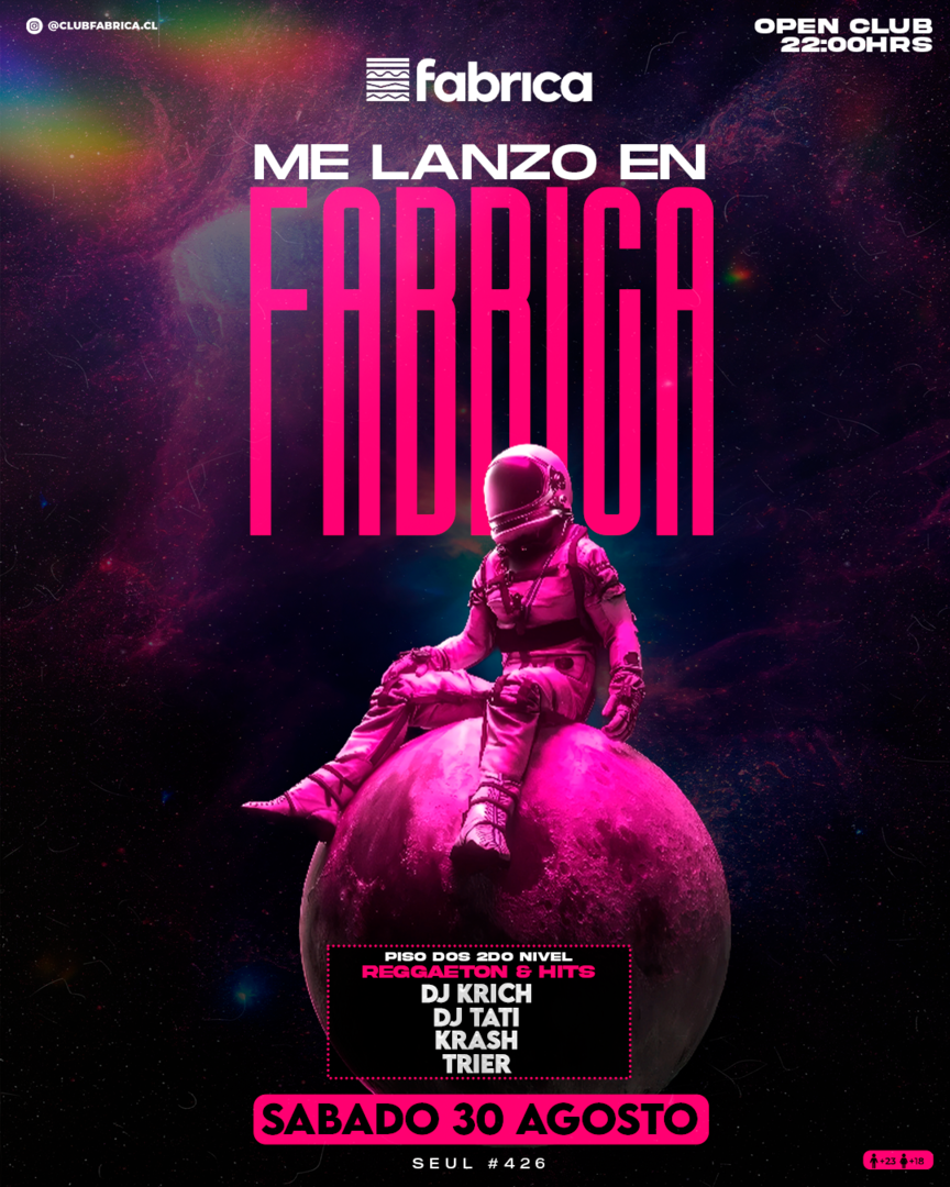 Club Fabrica Presenta @ Sábado 30 Agosto