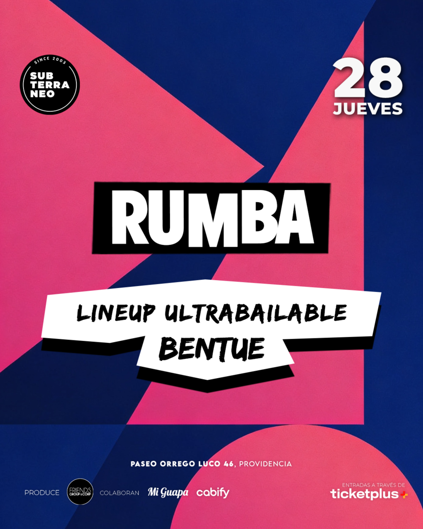 RUMBA Full Ultrabailable ★ JUEVES 28 MAYO ★ Club Subterráneo (+21M & +23H)