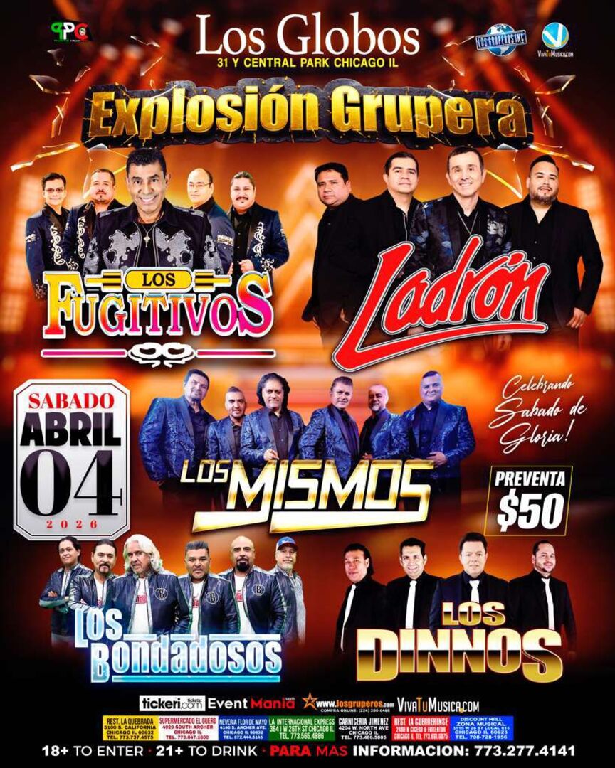 Los Fugitivos-Ladron-Los Mismos-Los Bondadosos-Los Dinnos-Los Globos